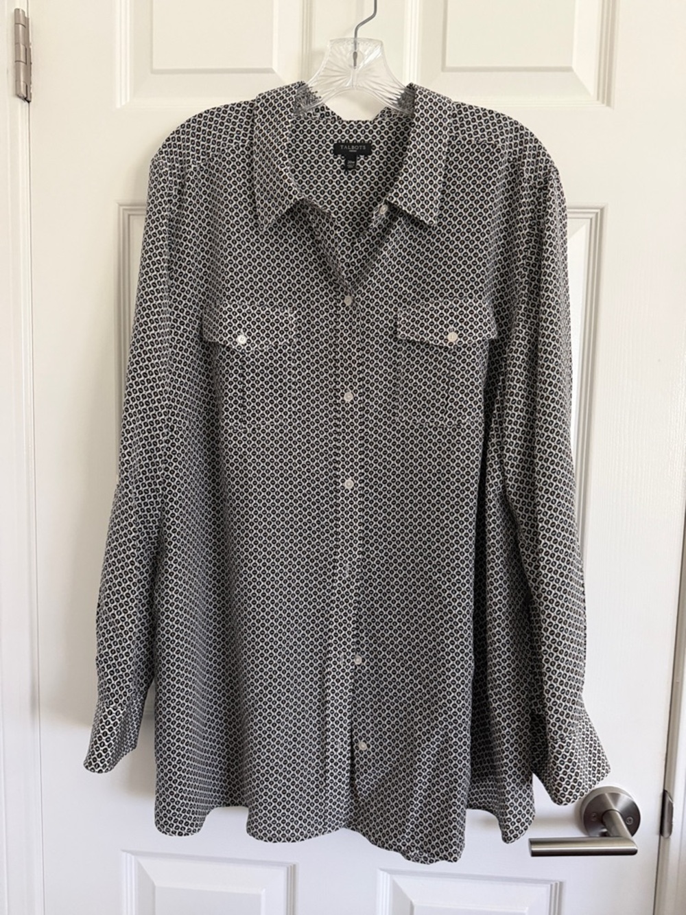 Talbots Long Sleeve Silk Blouse